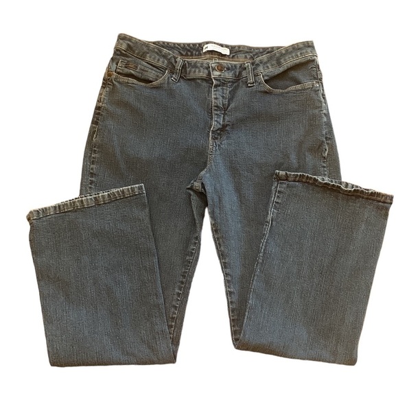 Lee Slender Secret Lower on the Waist Cotton Blend Denim Blue Jeans Size 4 Short - Picture 5 of 9